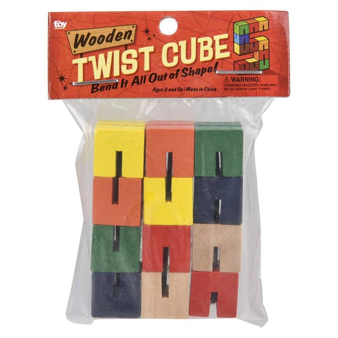 6" WOODEN TWIST CUBE LLB Wood Toy - Kids