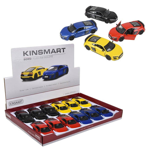 5" DIE-CAST PULL BACK 2020 AUDI R8 COUPE LLB Car Toys