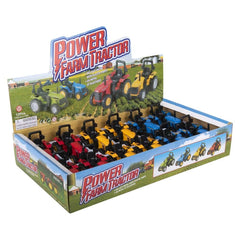 4" DIE-CAST PULL BACK FARM TRACTOR LLB Car Toys