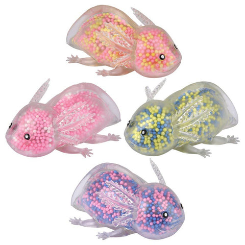 Light-Up Squeezy Bead Axolotl 3.5" 12ct LLB Light-up Toys