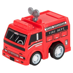 2" PULL BACK FIRE TRUCK (2DZ/UNIT) LLB Car Toys