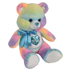 18" Cotton Candy Heart Bear - LLB Toys