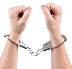 10.5" STEEL HANDCUFFS LLB kids toys