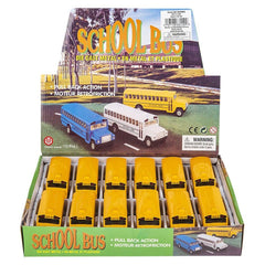 5" DIE-CAST PULL BACK SCHOOL BUS LLB Car Toys