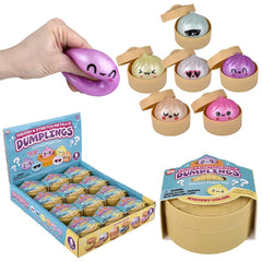 2" Squish And Stretch Metallic Surprise Dumplings - LLB Toys