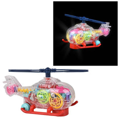 8" LIGHT-UP TRANSPARENT HELICOPTER LLB Light-up Toys