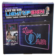 9" Live On Air Acrylic Sign LLB kids toys