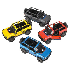 5" Diecast 2022 Ford Bronco Open Top Print 12ct - LLB Toys