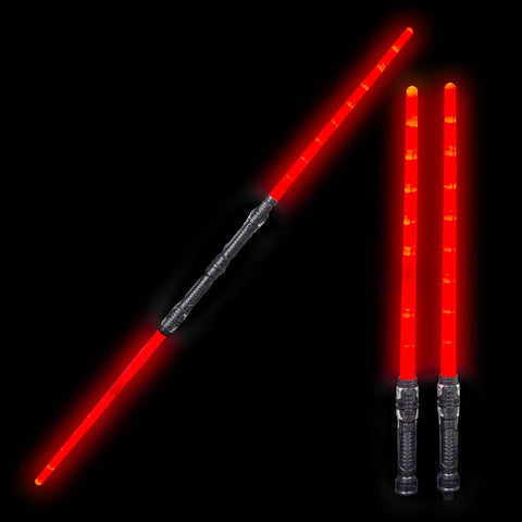 51.5" Super Bright Red Light-Up Double Sword - LLB Toys