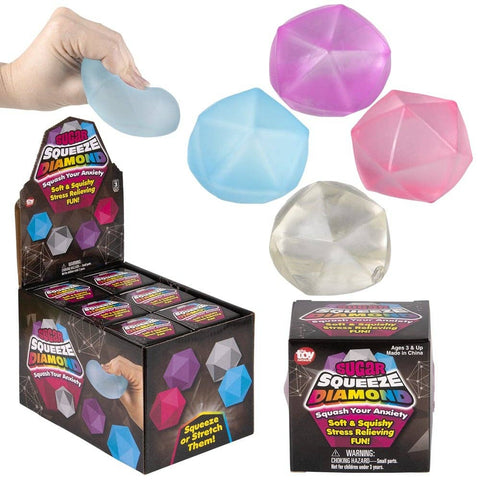 2.33" Squeezy Sugar Diamond 12ct - LLB Toys