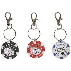 1.5" POKER CHIP KEYCHAIN LLB Keychain