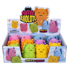 4" Axolotl Puffer 12ct LLB Squishy Toys