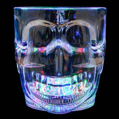 LIGHT-UP SKULL GLASS 4" 16 OZ LLB Light-up Toys