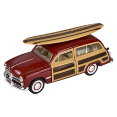 1949 Ford Woody Wagon with Surfboard - 5" - LLB Toys