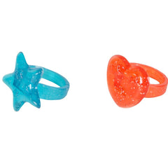1" Colorful Sparkle Toy Rings Party Favors - LLB Toys