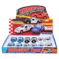 4.5" DIE-CAST PULL BACK POLICE CAR LLB Car Toys