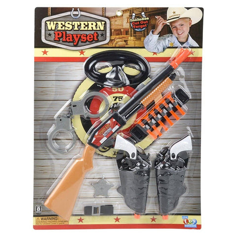 COWBOY AND BANDIT PLAYSET 6 PIECES LLB kids toys