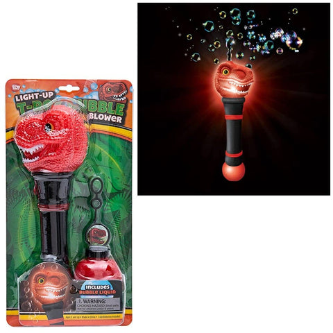 11.5" T-REX LIGHT-UP BUBBLE BLOWER LLB Light-up Toys