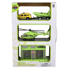 Jungle Die Cast Rescue Center - LLB Toys