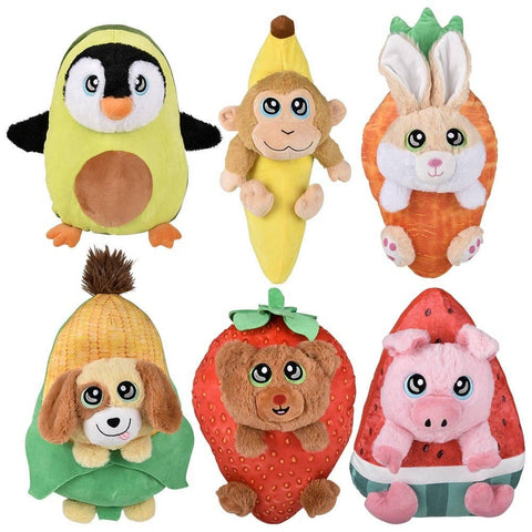 14" Fruit Animal Assortmentl Plush - LLB Toys