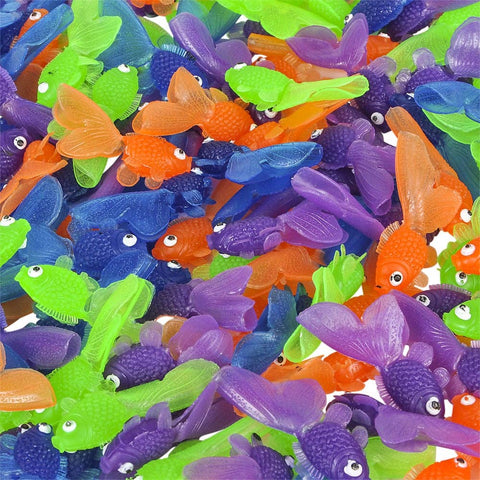 ASSORTED COLOR VINYL GOLDFISH LLB kids toys