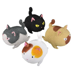 3.5" SQUISH AND STRETCH PUFFY CAT - LLB Squishy Toys