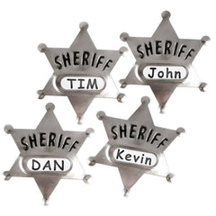 METAL SHERIFF BADGE LLB kids toys