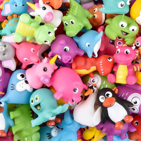 500PCS/CASE 3" Rubber Water Squirt Toy Assortment - LLB Toys