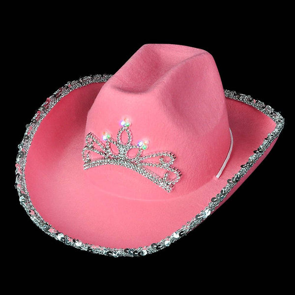 CHILD SIZE LIGHT-UP COWGIRL HAT - LLB Toys