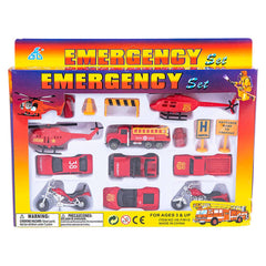 DIE-CAST FIRE TEAM 15PC SET LLB Car Toys