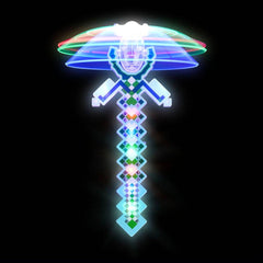 13" Light-Up Pixel Spinner Wand LLB Light-up Toys