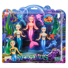 3pc 6" MERMAID SET LLB kids toys