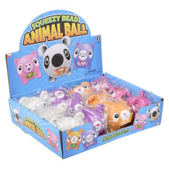 3" SQUEEZY BEAD ANIMAL BALL LLB kids toys