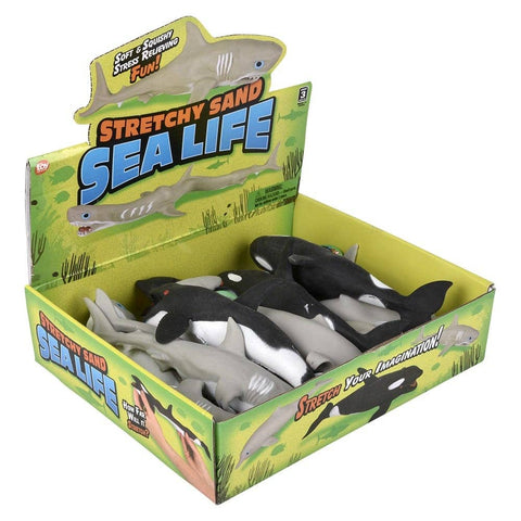 7.75" Stretchy Sand Sea Life Assortment 12ct - LLB Toys