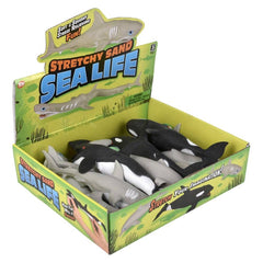 7.75" Stretchy Sand Sea Life Assortment 12ct - LLB Toys