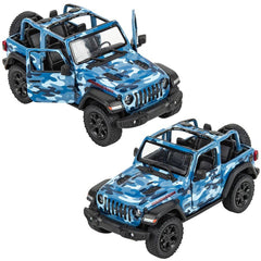 5" DIE-CAST 2018 JEEP WRANGLER CAMO OPEN TOP LLB Car Toys