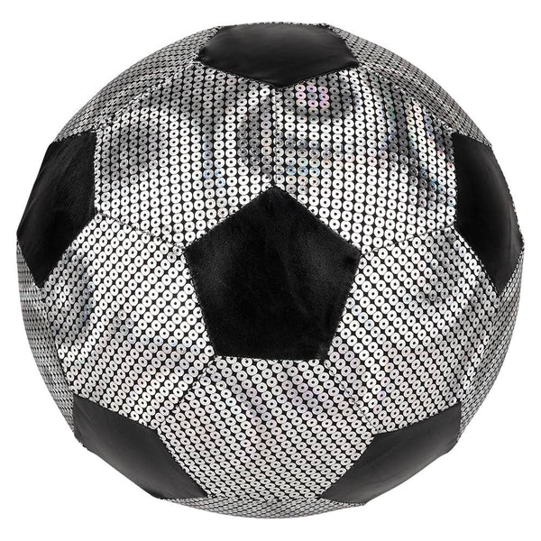 Silver Shiny Metallic Fabric Soccer Ball 9