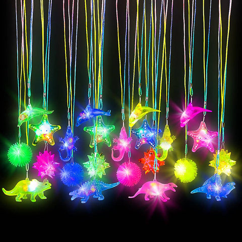 17"LIGHT-UP NECKLACE ASST 36PCS/UNIT LLB Light-up Toys
