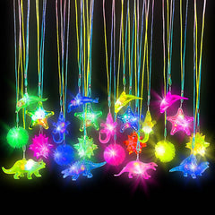17"LIGHT-UP NECKLACE ASST 36PCS/UNIT LLB Light-up Toys