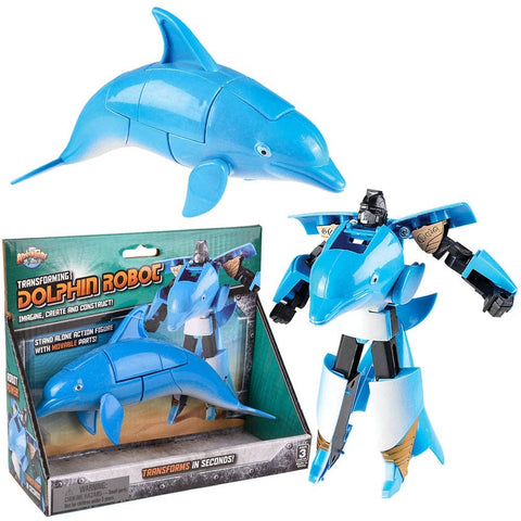 5" DOLPHIN ROBOT ACTION FIGURE LLB kids toys