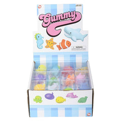 1.5" GUMMY SEA LIFE ANIMALS LLB kids toys