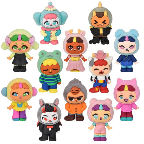 Blind Box Doll Collection Flocked Figures 2.5" - LLB Toys