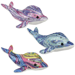 12" Sparkle Dolphin Plush - LLB Toys