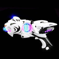 11.5" SUPER SPINNER WHITE TIGER BLASTER LLB kids toys