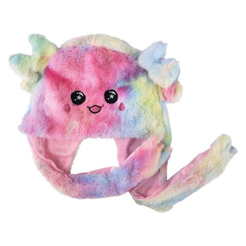 Tie Dye Axolotl Popping Ear Light-Up Hat - LLB Toys
