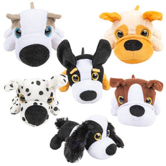 8.5" LAYING BIG HEAD PUPPIES LLB Plush Toys