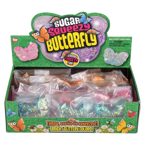 2.75" Squeezy Sugar Butterfly - LLB Toys