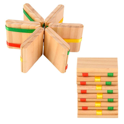 11.75" WOODEN JACOB'S LADDER - LLB Wood Toy - Kids