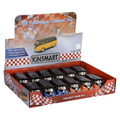 5" Diecast Pull Back 1962 VW Bus With Black Top LLB Car Toys