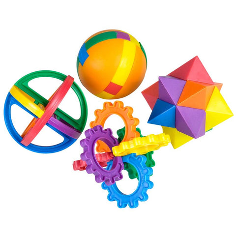 Plastic Puzzle Ball 2.5in Asmt - LLB Toys